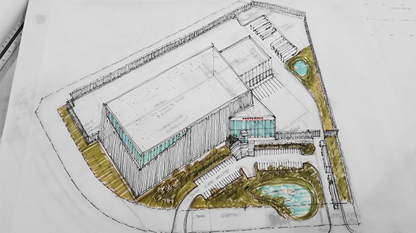 Drawing of Fastfrate Ottawa facility