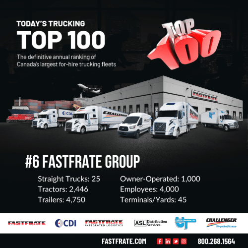 Fastfrate top 100 trucking fleets